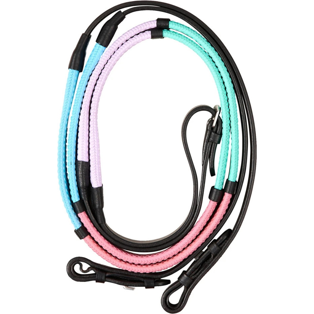 2026 Dublin Pastel Rainbow Reins 1031511 - Black / Multi